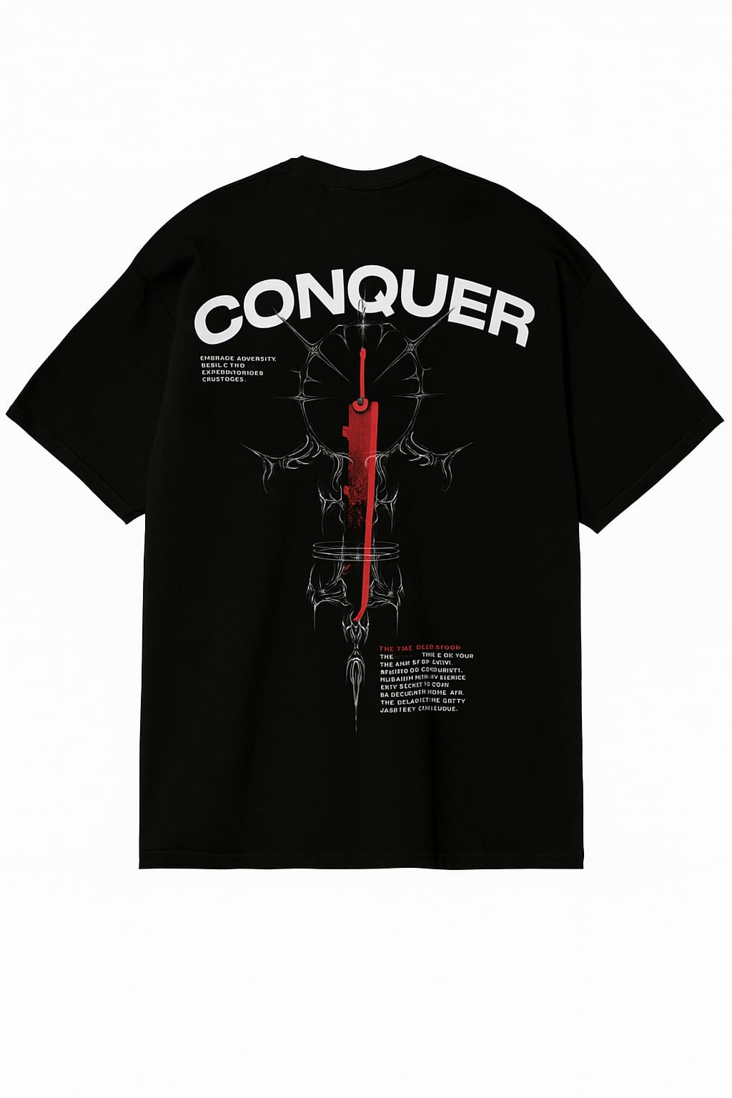 Conquer Graphic Oversized T-Shirt – 100% Cotton