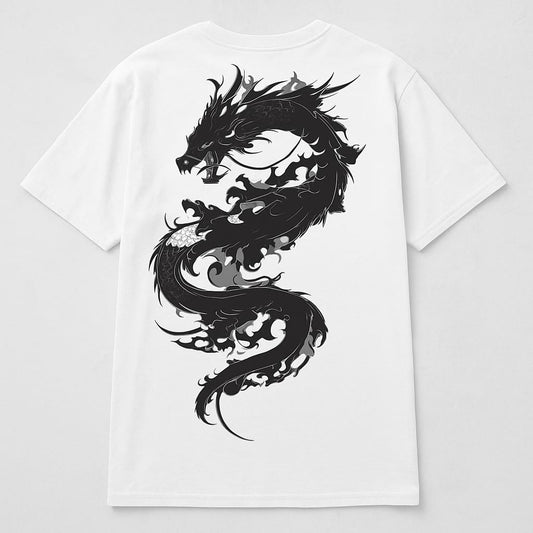 Oversized Dragon Graphic T-Shirt – 100% Cotton